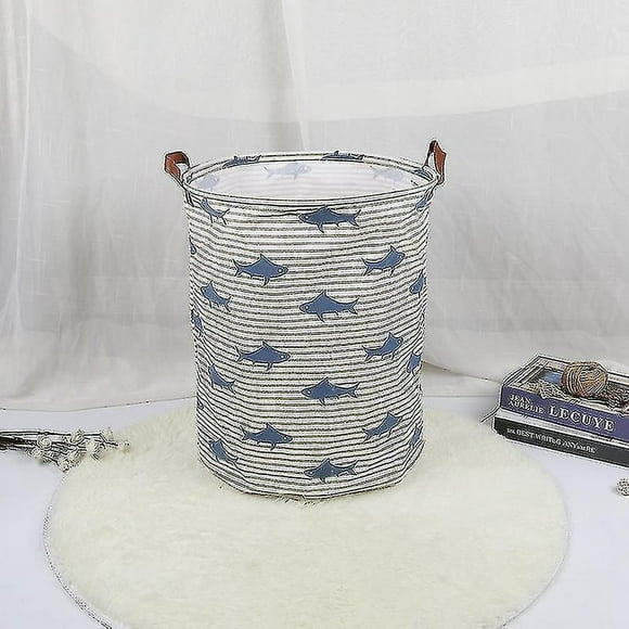 Laundry Basket, Collapsible Laundry Basket Dorm, Baby Laundry Basket (blue Fish)