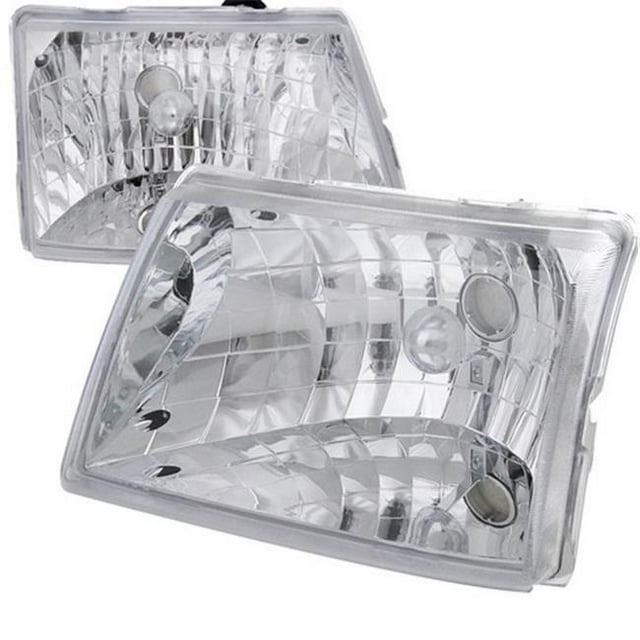 Spec-D Tuning LH-RAN98-ABM Phare de Boîtier Euro pour 98 à 01 Ford Ranger, Chrome - 10 x 12 x 14 Po.