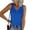 Blue, variant on ALLLIST Trendy Tops for Women 2024 Green V-Neck Sleeveless Solid Button Tank Tops Tank L