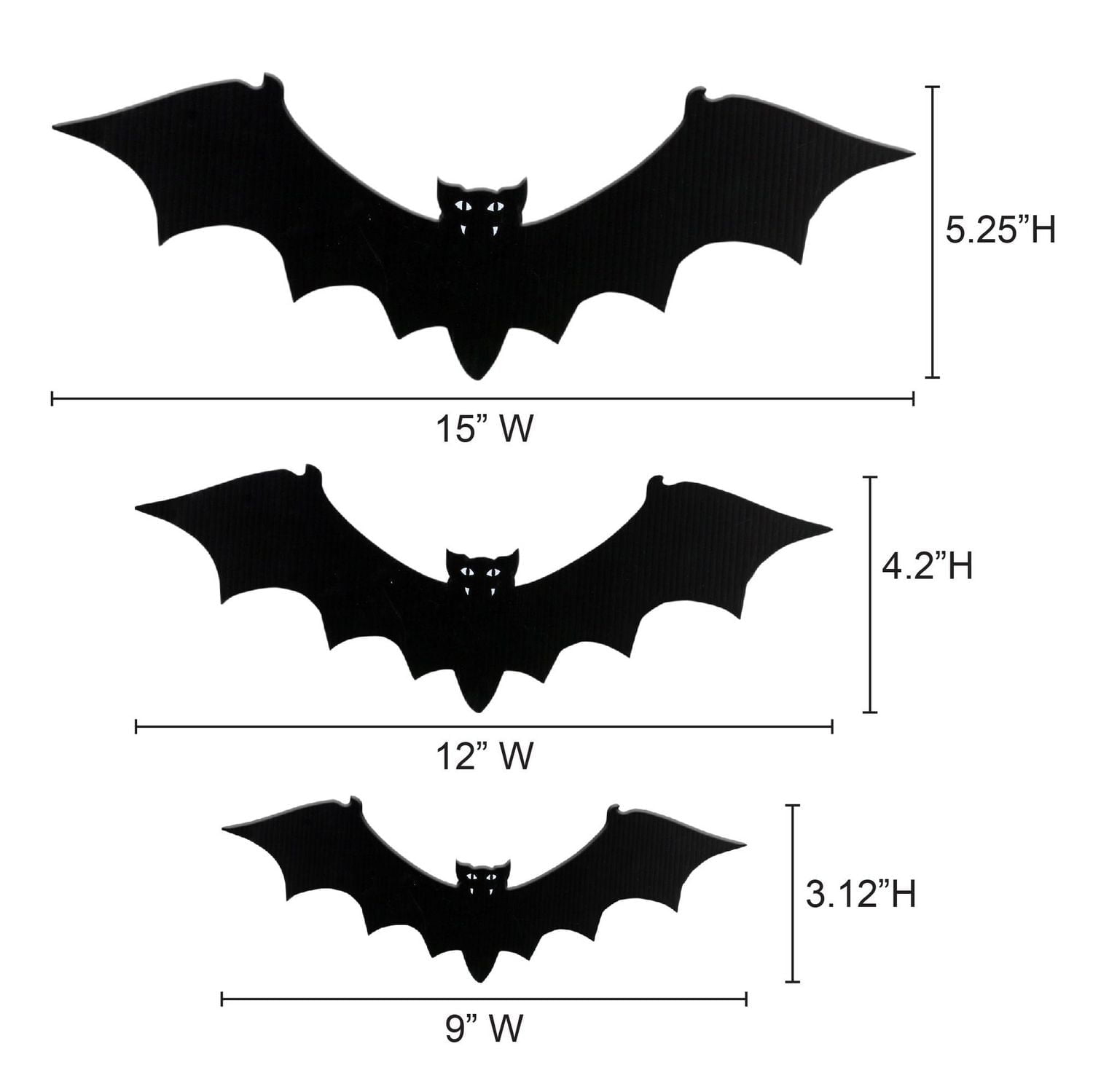 ENSEMBLE DE SILHOUETTES DE CHAUVE-SOURIS
