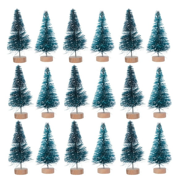 OATIPHO mini christmas trees bulk Christmas Tree Ornament Green 18 Pcs