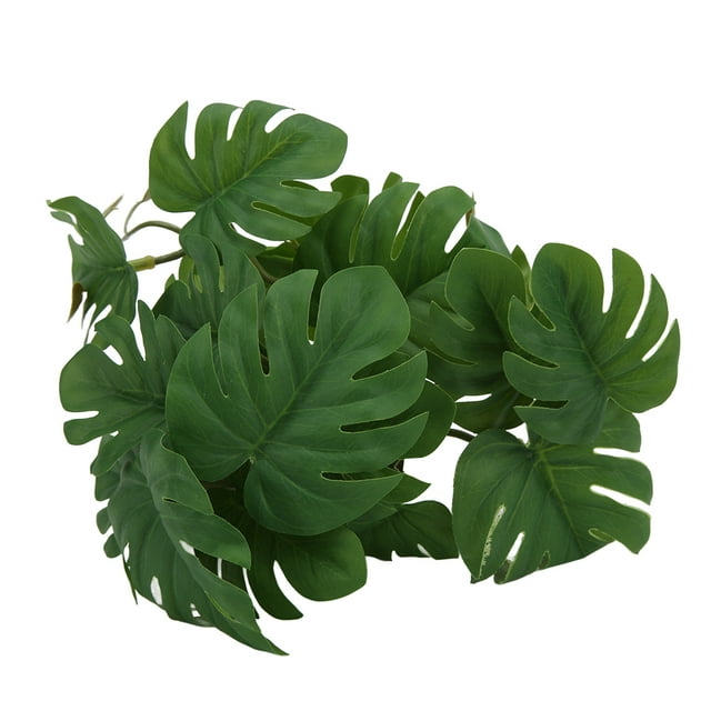 Planta De Terrario Para Reptiles, Simulación Segura, Colorida, Resistente A Las Mordeduras, Hoja De Tortuga De Plástico, Ratán Para Decoración Del Hogar Para Terrario De ANGGREK Otros