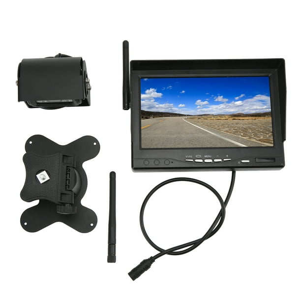 Kit Caméra de Recul Sans Fil, Kit Caméra de Recul Sans Fil HD 720P IP68  Étanche 1280x720 Résolution pour Camion pour Fourgon 