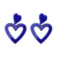 thumbnail image 2 of QIQUWOHUL 13 Color Heart Shaped Earrings Fashionable Acrylic Hollow Earrings Ear Accessories For Women, 2 of 9