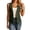 Green, variant on Women's Sleeveless Vest Tops Button Front Tailored Blazer Waistcoat Casual Work Office Business Suit Vest with Pockets