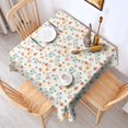 thumbnail image 2 of Pioneer Flower Floral Print Pattern Square Tablecloth, Waterproof Wipeable Spillproof Washable Table Cover for Home Kitchen Party and Daily Decor 42"x42", 2 of 6