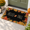Black, variant on Black Hello Fall Non-Slip Linen Welcome Doormat with Maple Leaf Design