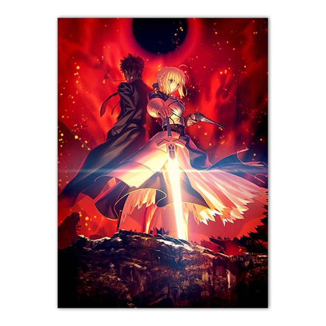 Póster de pintura mural sobre lienzo Fates Grands Orders Anime
