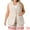 Apricot, variant on DARING DIVA Women's Plus Size Sleeveless Lined Padded Linen Blazer Vest 1X Apricot