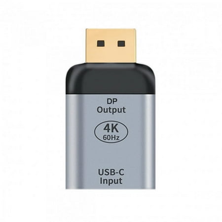 JSER USB-C Type C Female Source to Displayport DP Sink HDTV Adapter 4K 60hz 1080p for Tablet Phone Laptop
