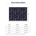 thumbnail image 5 of Honeii Space Dinosaur print throw blanket, crafted from cozy cotton flannel, offers versatile home decor as a bedding suitable for all seasons.-80"x60", 5 of 6
