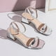 thumbnail image 4 of Bombas correa hebilla All-Match High Heel Sandal Shoes (Silver 39), 4 of 9
