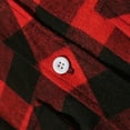 thumbnail image 4 of HCNTES Mens Button Up Shirts Long Sleeve Casual Button Down Vintage Soft Plaid Mens Flannel Shirt with Pocket(X01-Wine,S), 4 of 7