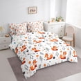 thumbnail image 3 of Castle Fairy Teens Kawaii Fox Twin Bedding Sets,Chic Floral Flowers Bedding Comforter Set, 3 of 8
