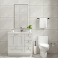 thumbnail image 3 of JPND 36" Free Standing Bathroom Vanity, White Storage Cabinet Vanity with Soft Close 4 Drawers and Doors (Sink Top & Knobs not Included), 3 of 7