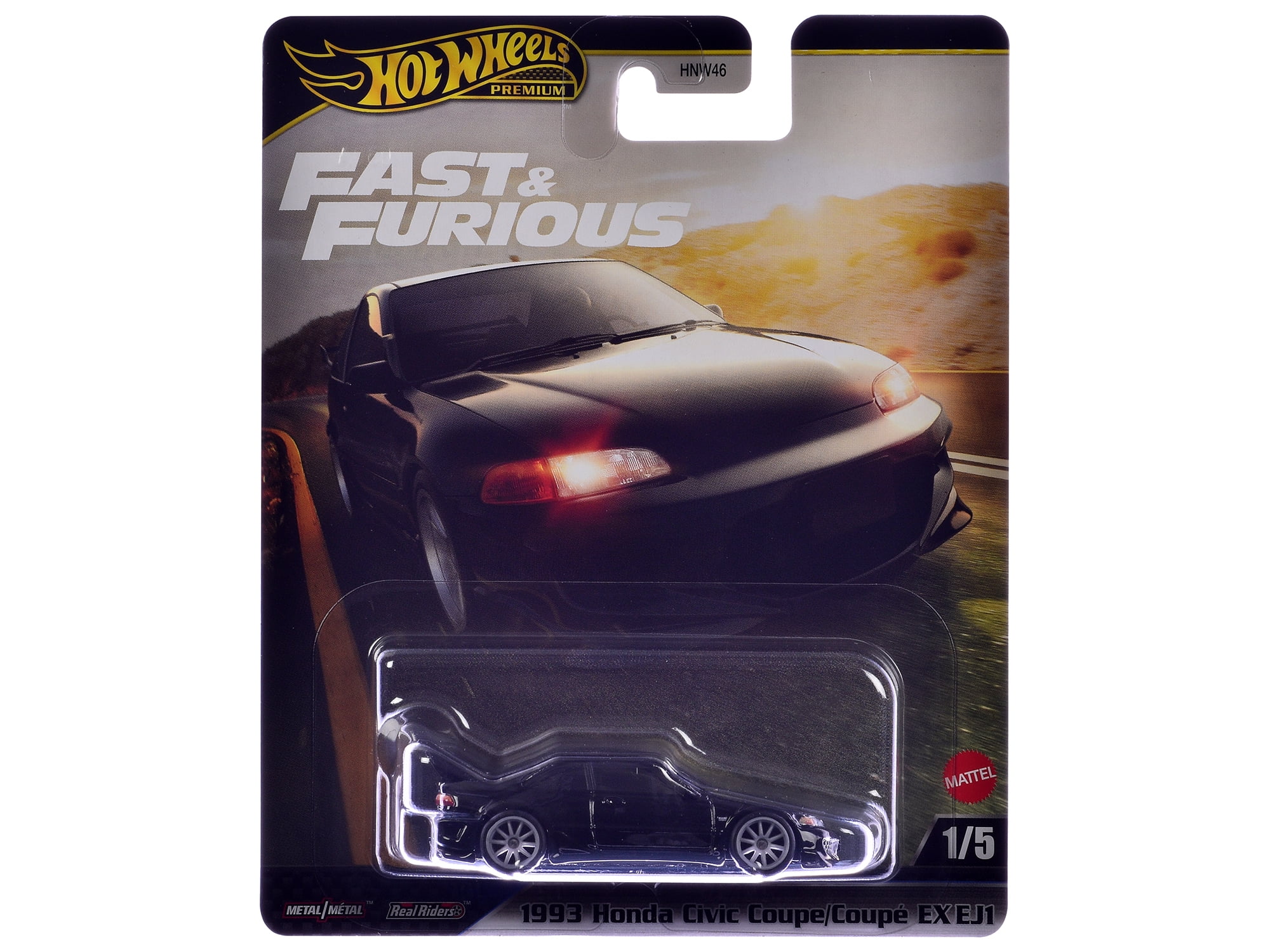"Fast & Furious" 2025 5 piece Set M Diecast Model Cars by Hot Wheels