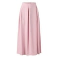 thumbnail image 4 of Aayomet Women's Skirts Maxi Skirts for Women Ankle Length Skirt Casual Long Skirt High Waisted Maxi Skirt (Pink,M), 4 of 7