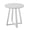 White, variant on Adjustable Height Round Bar Table with Black Top and Metal Base, Space Saving Cocktail Table for Living Room, 24 Inch Diameter, MDF and Metal