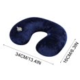 thumbnail image 2 of Vikakiooze U-Shaped Inflatable Travel Neck Pillow,Compact Travel Pillows for Airplanes Travel Light Inflatable Neck Pillow Support Head Neck and Lumbar for Traveling,Home, 2 of 7