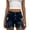 Blue, variant on Floleo Women's High Waisted Button Fly Distressed Denim Shorts Casual Rolled Cuff Ripped Jean Shorts Vintage Dark Wash Stretch Shorts Everyday Summer Casual Shorts for Women(Blue,2XL)