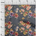 thumbnail image 1 of oneOone Viscose Jersey Gray Fabric Flower Watercolor Sewing Craft Projects Fabric Prints By Yard 60 Inch Wide, 1 of 1