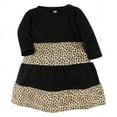 thumbnail image 3 of Hudson Baby Girl Cotton Dresses, Leopard Gold Heart, 14 Years, 3 of 4