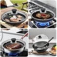 thumbnail image 5 of 10 Inch Pan Lid, 10 Inch Frying Pan Lids, Tempered Glass Cast Iron Lid for Skillets, Fry Pan, Wok Pot (10 inch), 5 of 7