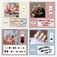 thumbnail image 1 of 24Pcs/Box Heart Diamond Fake Nails Press On   False  Free Shipping Nail Tips Sticker Nail Set   Nail Art LU, 1 of 7