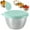 Green, variant on Cup With Lid 2.7 Oz Reusable Stainless Salad Dressing Container Leakproof Silicone Lids Small Condiment Cups For Picnics Travel Meal Prep Kitchen Storage