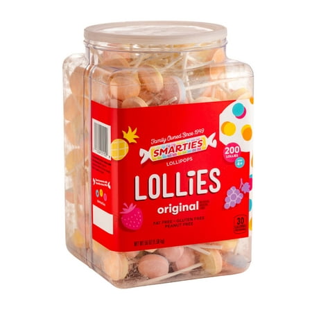 Smarties Double Lollies Jar (200 Pieces)