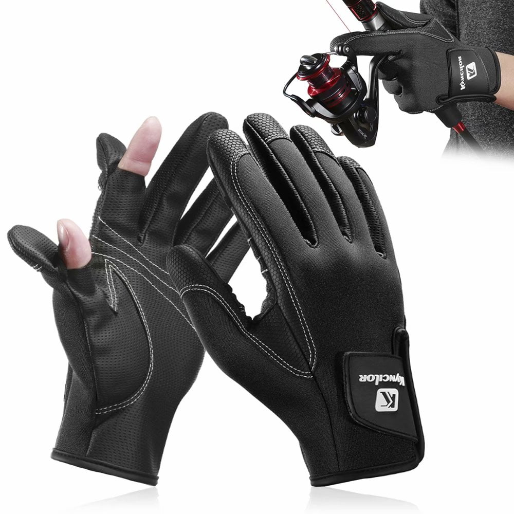 Neoprene Fishing Gloves for Men and Women 2 Cut Fingers Flexible Great