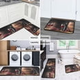 thumbnail image 5 of 2 Pieces 3D Wine Decor Themed Kitchen Mats and Rug Set Kitchen Floot Mat - Water Absorb Microfiber Kitchen Rug Wine Decorations for Kitchen 17"x47"+17" X23" Wine Glass Rugs, 5 of 6