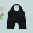 thumbnail image 2 of Baby Jumpsuit Halterneck Backless Solid Slim Fit Short BodysuitBaby  Toddler, 2 of 6
