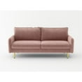 thumbnail image 3 of Pemberly Row Contemporary 70" Upholstered Velvet Sofa in Pink, 3 of 8
