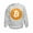 Ash Gray, variant on - Bitcoin Logo Sweatshirt - Kids Sweatshirt, Youth Crew Neck Sweatshirt