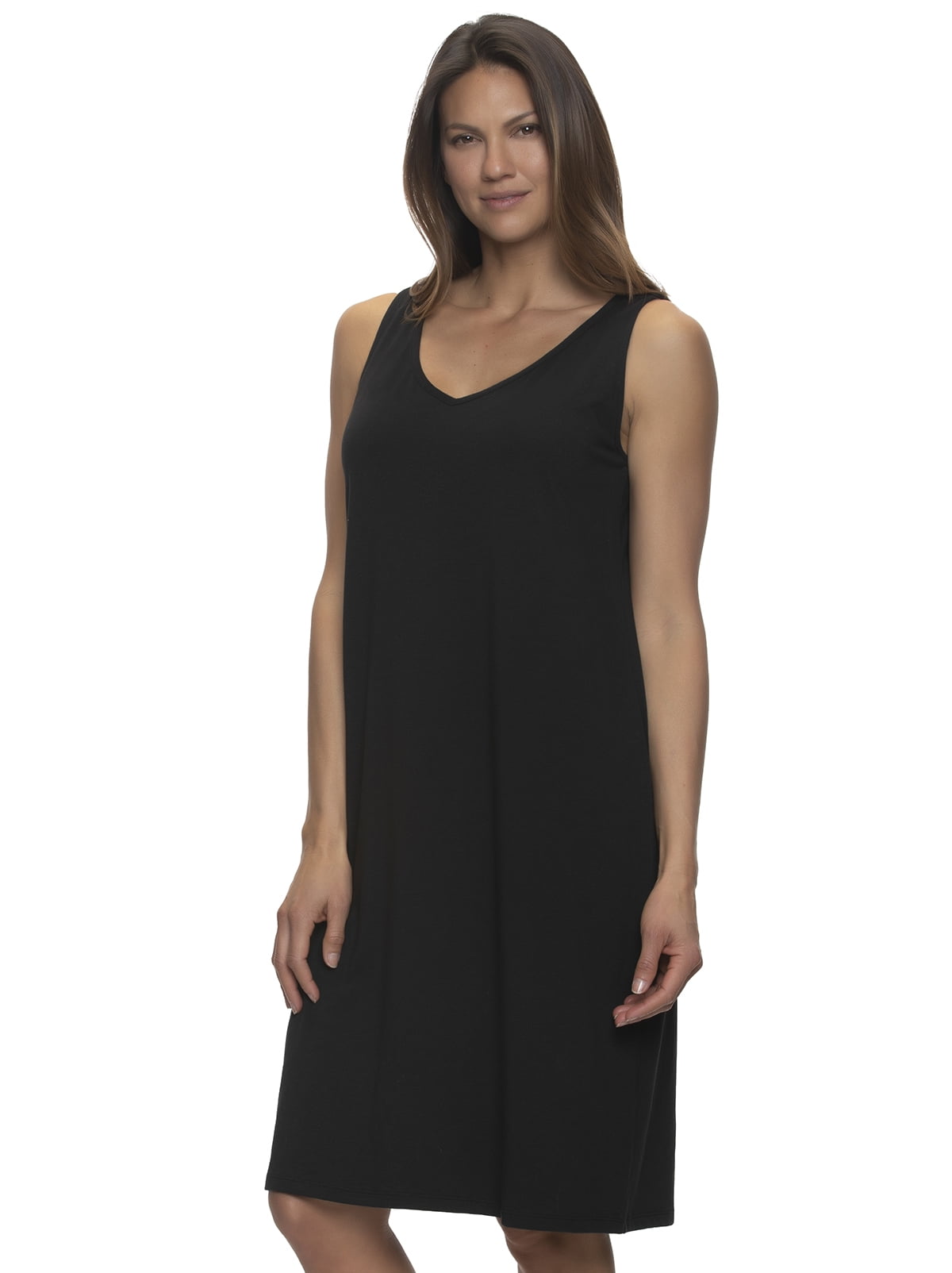 Felina | Cotton Modal Sleep Dress | 2-Pack (Sea Fog Black, Large) -  Walmart.com