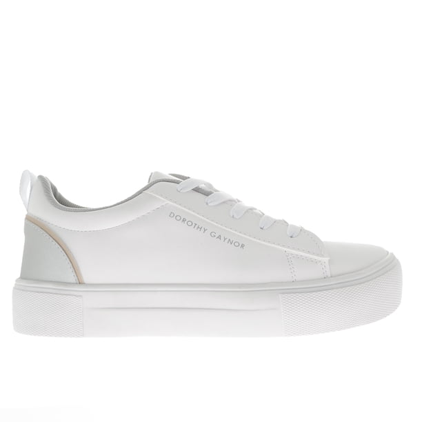 Tenis Rosalía color blanco con plateado 22.0 Dorothy Gaynor Tenis Rosalía color blanco con plateado 22.0