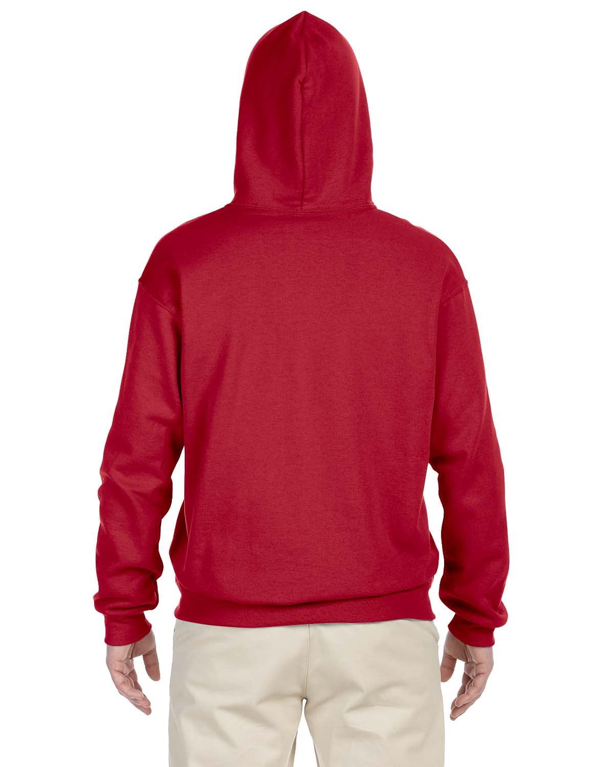 Jerzees Adult NuBlend Fleece Pullover Hoodie - 8 Oz, 50/50 Cotton Polyester, Muff Pocket, Oxford Color