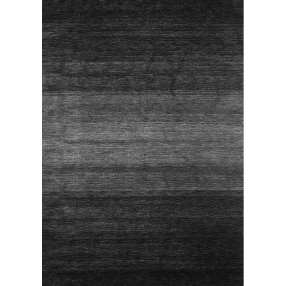 Ahgly Company Machine Washable Indoor Rectangle Abstract Gray Contemporary Area Rugs, 2' x 4'
