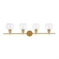 thumbnail image 3 of Collier 4 light Brass and Clear glass Wall sconce, 3 of 5