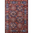 thumbnail image 1 of Ahgly Company Machine Washable Indoor Rectangle Industrial Modern Saffron Red Area Rugs, 5' x 7', 1 of 7