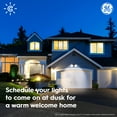 thumbnail image 4 of GE CYNC Smart Outdoor Floodlight, Full Color, Bluetooth and Wi-Fi Enabled, Alexa and Google Home Compatible, Medium Base, Dimmable, No Hub Required (2 Pack), 4 of 11