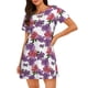 thumbnail image 1 of Fotbe Peonies Bata de Dormir para Mujer con Estampado, Camisón de Algodón de Manga Corta, Ropa de Dormir Casual, 1 of 6