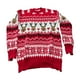 thumbnail image 2 of Suéter navideño de alce, ropa de punto con patrón de alce, tops para niñas, transpirable XL, 2 of 7