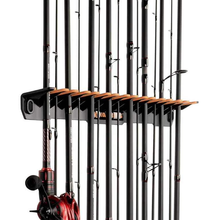 KastKing Patented V15 Vertical Fishing Rod Holder – Wall Mounted