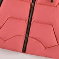 thumbnail image 5 of Teen Girls Winter Coats with Hooded Puffer Jacket Kids Letter Print Coat Zipper Long Sleeve Waterproof Kids Thicken Jacket Fall Jackets for Girls 11-12 Years, 5 of 9