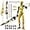 Gold, variant on 5-Pack T13 Action Figure Already Assembled, Multi-Colored Titan 13 Action Figure Set with Laser Saber 3D Printed T 13 Lucky Robo Dummy Nova 13 Action Figures, Figura de acción t13