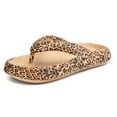 thumbnail image 4 of Slippers for Women,Flip Flop Clip Foot Non Outdoor Summer Soft Soled Bathroom Couples Wear Sandals Casual Thick Soled Sandals,Womens Slippers,Khaki,8.5, 4 of 9