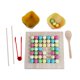 thumbnail image 4 of Juguetes de motricidad fina con cuentas de arcoíris, juego de cuentas de madera, arcoíris Montessori Estilo B, 4 of 9
