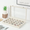 thumbnail image 4 of Coward Jewelry Organizer Box,24 Grids Ring Earring Display Case, 4 of 6